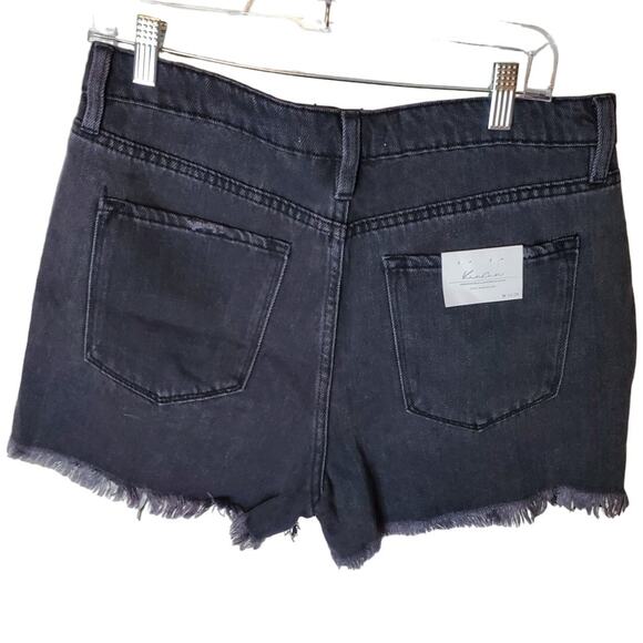 Kancan Black Raw Edge Jean Shorts, Size 11/29, NWT - Picture 3 of 5